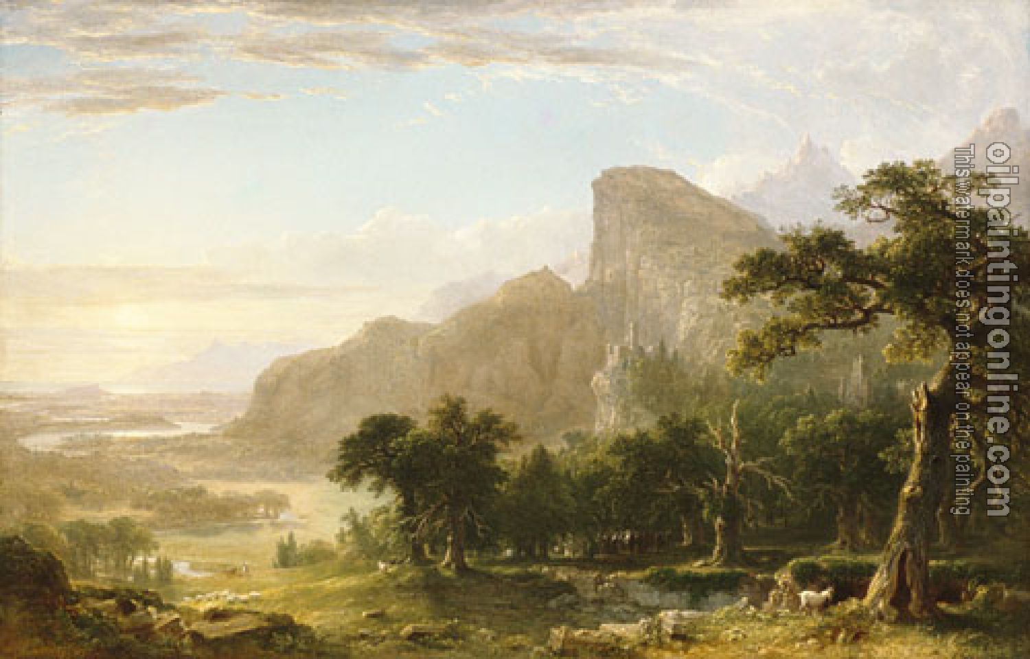 Durand, Asher Brown - Landscape--Scene from Thanatopsis